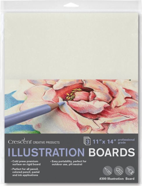 ILLUSTRATION BOARD #300 COLD PRESS SINGLE THICK 11X14 3-PACK