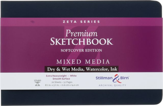 ZETA SOFTCOVER SKETCHBOOK LANDSCAPE 8.5X5.5