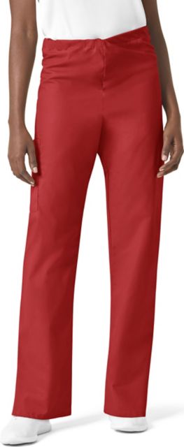 Unisex True Red Simply Soft Cargo Scrub Pant Long X-Large