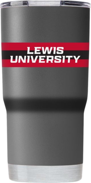 Lewis University 20 oz. Vacuum Insulated Striped Tumbler