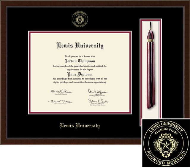 Church Hill Classics Tassel Diploma Frame. Bachelors, Masters, PhD. - ONLINE ONLY