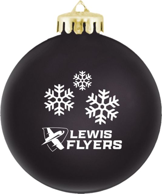 Lewis University Flyers Round Shatterproof Ornament