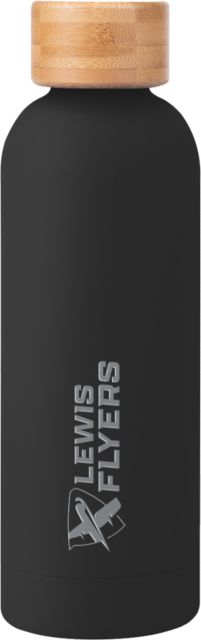 Lewis University Blair Stainless Steel Bottle w/ Bamboo Lid 17 oz