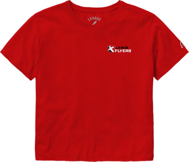 Lewis University Short Sleeve Crop Top