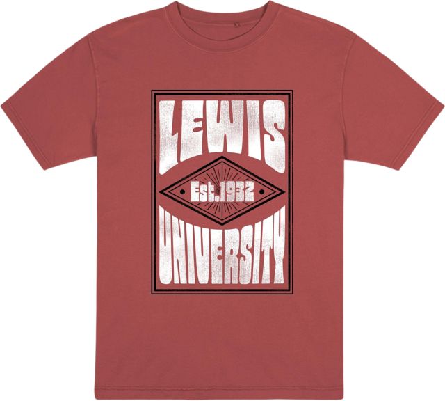 Lewis University Garment Dye Short Sleeve T-Shirt - ONLINE ONLY