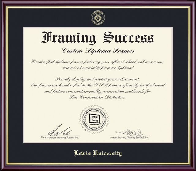 Lewis University 8'' x 10'' Value Price Academic Diploma Frame