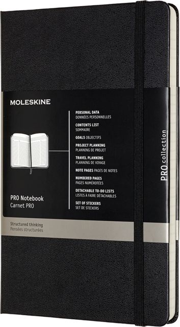Moleskine Pro Notebook Large, Black, Hardcover