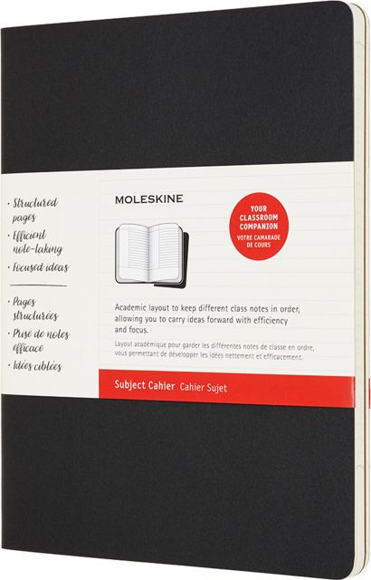Moleskine Cahier Journals XL, Black and Kraft Brown , Soft