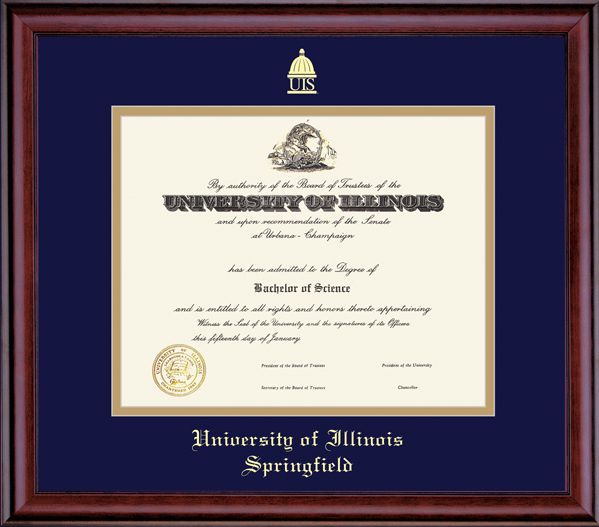 University of Illinois at Springfield 8.5'' x 11'' Classic Diploma Frame