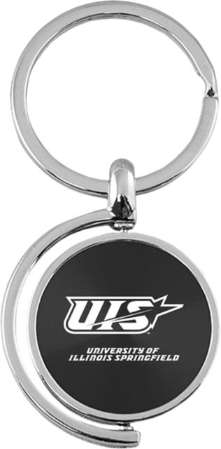 University of Illinois at Springfield Spinner Keychain