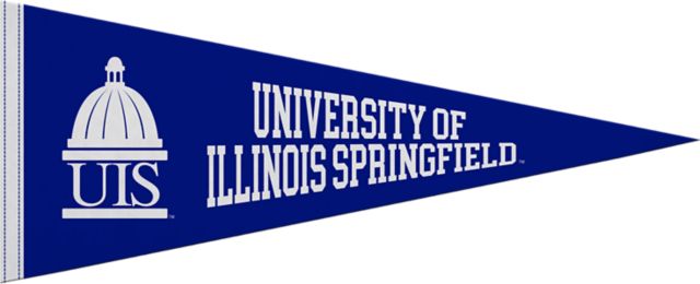 University of Illinois at Springfield 12"X30" Full Color Pennant