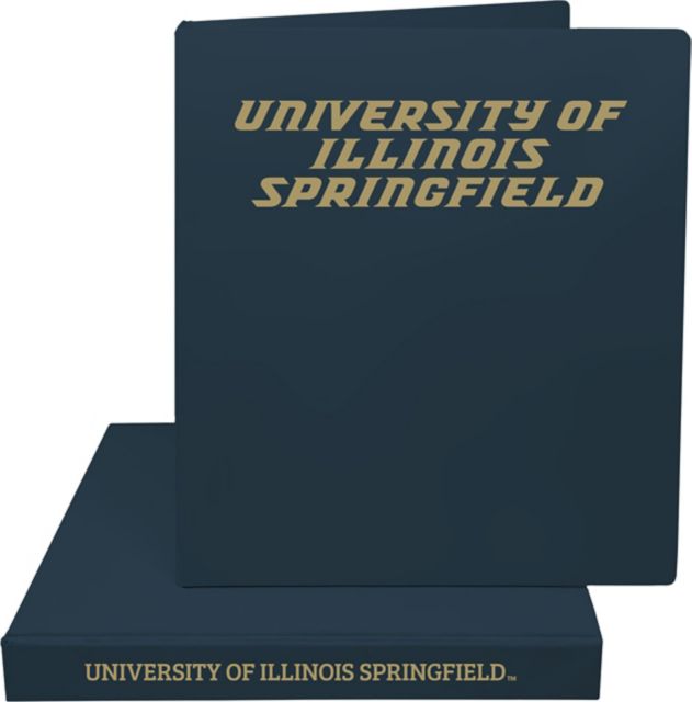 University of Illinois at Springfield 1'' Vinyl Binder