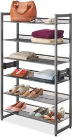 Whitmor gunmetal best sale shoe rack