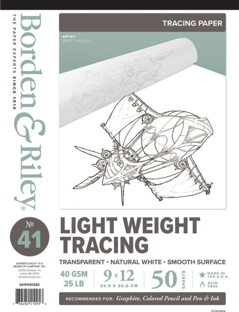 MONROE PARCHMENT TRACING PAD 9X12 50 SHEETS