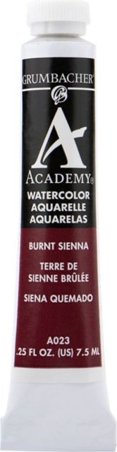 ACADEMY WATERCOLOR BURNT SIENNA 7.5ML