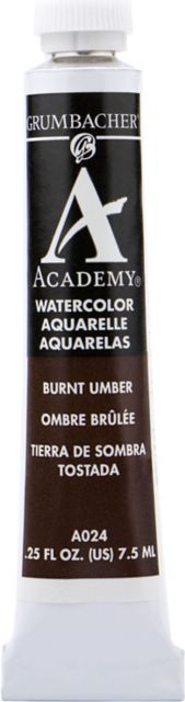 Academy Watercolor Burnt Umber 7.5Ml