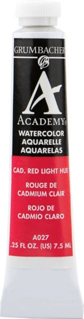 ACADEMY WATERCOLOR CADMIUM RED LIGHT 7.5ML