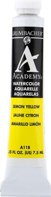 ACADEMY WATERCOLOR LEMON YELLOW 7.5ML
