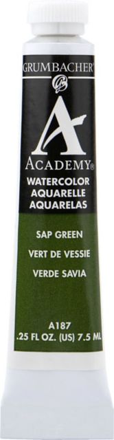 Academy Watercolor Sap Green 7.5ML