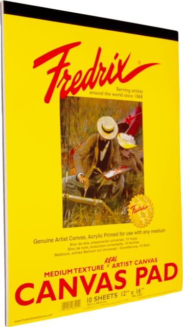 Canvas Pad White 12X16