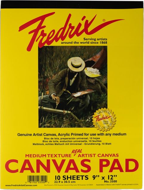 Real Canvas Pad 9X12