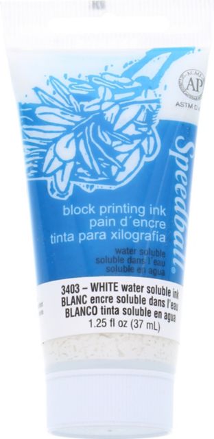 BLOCK INK WATER BASED 1.25OZ WHITE