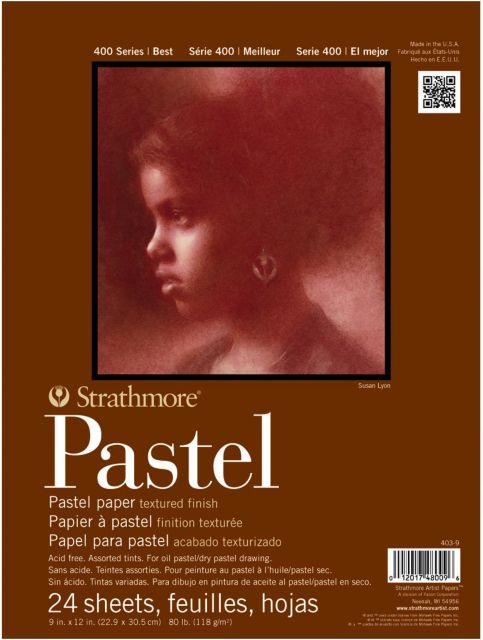 PASTEL PAPER PAD 400 11X14 24 SHEETS ASSORTED COLORS
