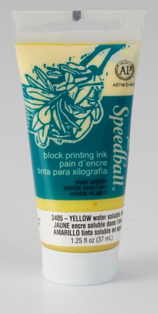 BLOCK INK WATER BASED 1.25OZ YELLOW