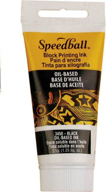 BLOCK INK OIL BASED 1.3OZ BLACK