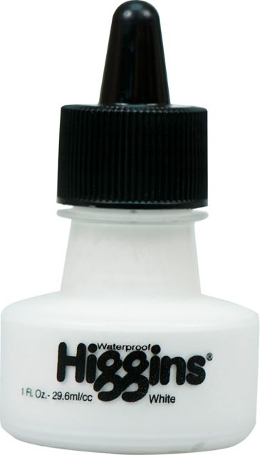 HIGGINS INK WHITE 1 OZ