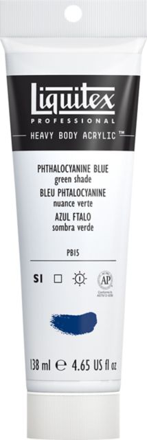 Heavy Body Acrylic 4.65Oz Tube Phthalo Blue/Green Shade