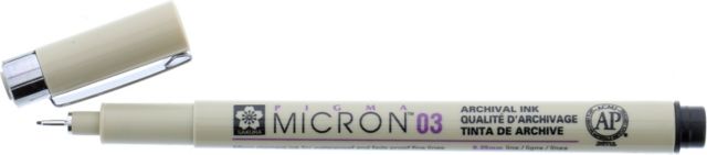 Pigma Micron Pen Black .35mm Size 03 — Lori's Country Cottage