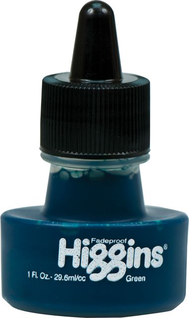 HIGGINS INK GREEN 1OZ