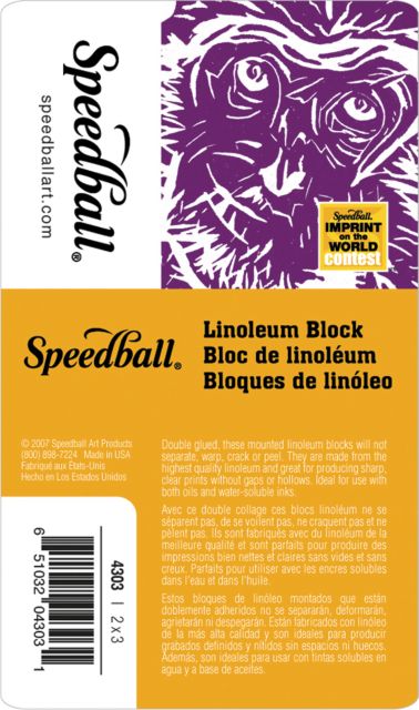  Speedball Linoleum Block, 2 x 3 Inches, Grey : Arts, Crafts &  Sewing