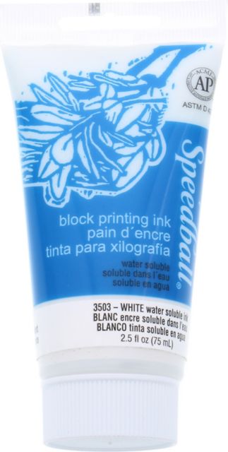BLOCK INK WATER BASED 2.5OZ WHITE