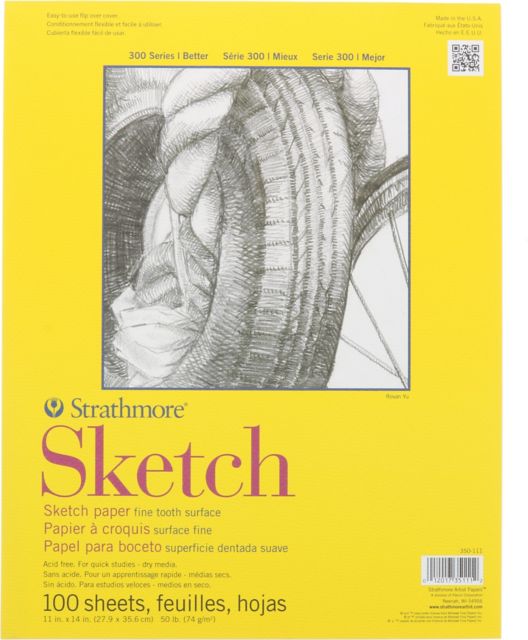 SKETCH 300 11X14 TAPE BOUND 100 SHEETS