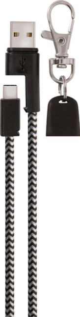 Helix Type C Charging Cable Lanyard, Black - ONLINE ONLY