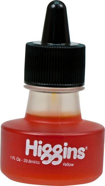 HIGGINS INK YELLOW 1 OZ