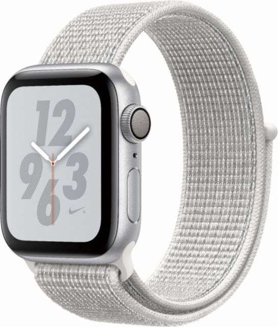 Apple Watch Nike+ Series 4 (GPS) 40mm Silver Aluminum Case with Summit  White Nike Sport Loop- ONLINE ONLY: New York University