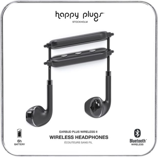 Happy Plugs Wireless II BT- Black - ONLINE ONLY