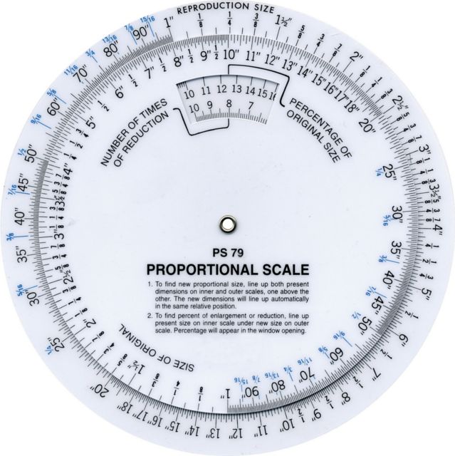 SCALE PROPORTIONAL 6 INCH DIAMETER