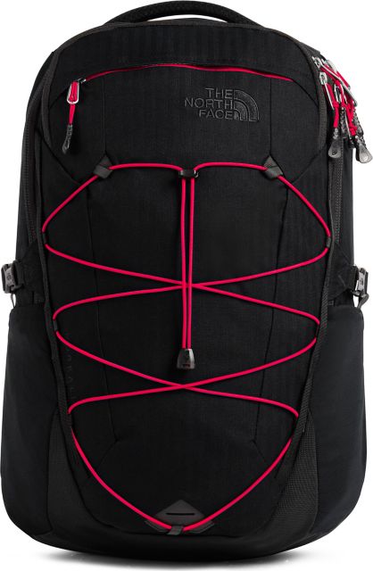 Red and black north cheap face backpack