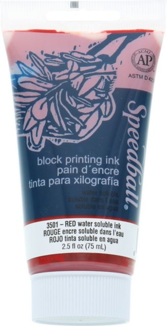 BLOCK INK WATER BASED 2.5OZ RED