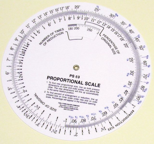 SCALE PROPORTIONAL 5 INCH DIAMETER