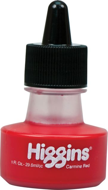 HIGGINS INK CARMINE RED 1 OZ