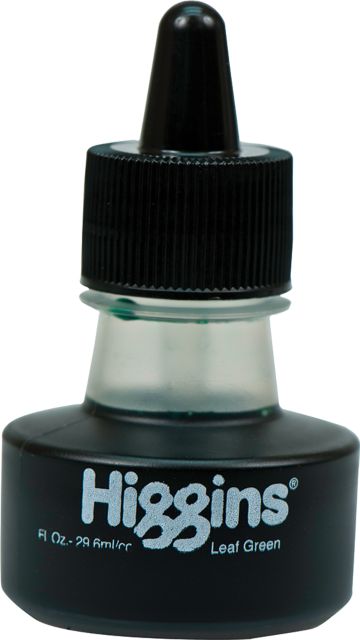 HIGGINS INK LEAF GREEN 1 OZ