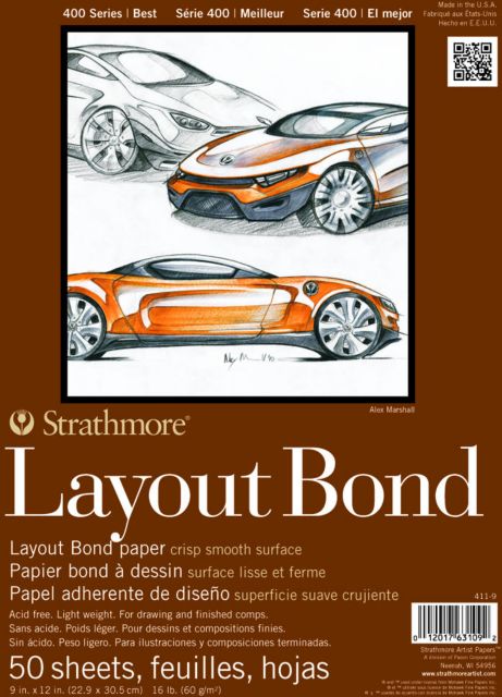 Strathmore 300 Series Newsprint 14x17 Rough 50sh Pad