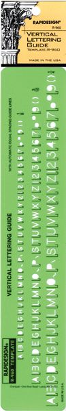 TEMPLATE LETTERING VERTICAL