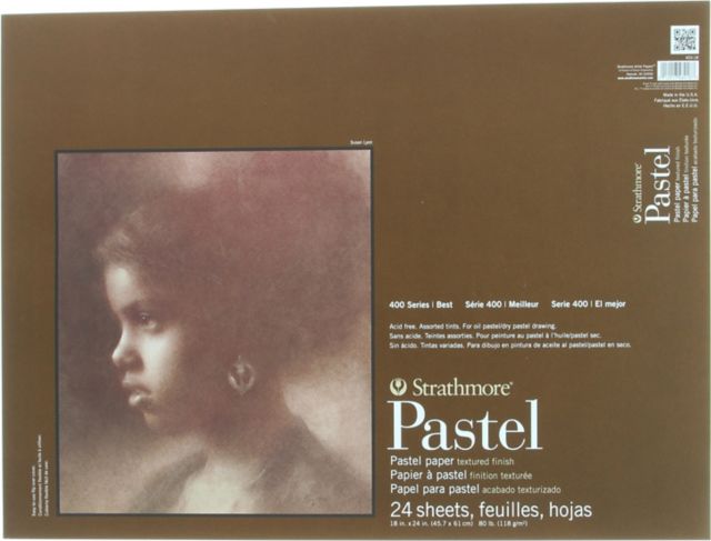 PASTEL PAPER PAD 400 18X24 24 SHEETS ASSORTED COLORS