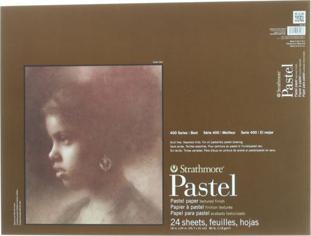 PASTEL PAPER PAD 400 18X24 24 SHEETS ASSORTED COLORS